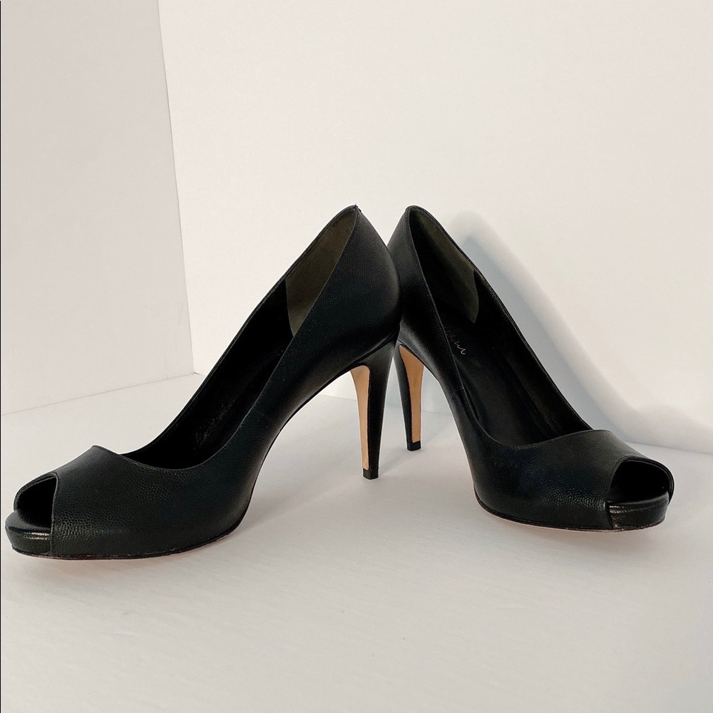 Cole Haan Nike Air Black Leather Heels siz…